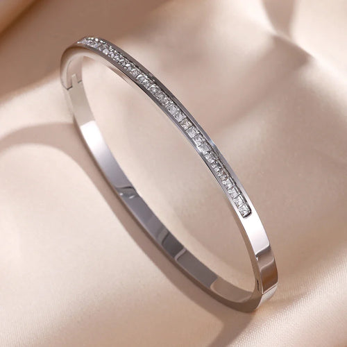 Sparkling Zirconia Bracelet Set